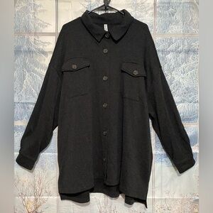 Zenana Button Front Coat Jacket Size 3X